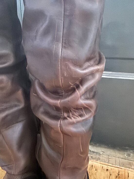 Dr. Martens Kasey Kinsley Leather Knee High Heeled Boots Size 7 - Picture 4 of 10